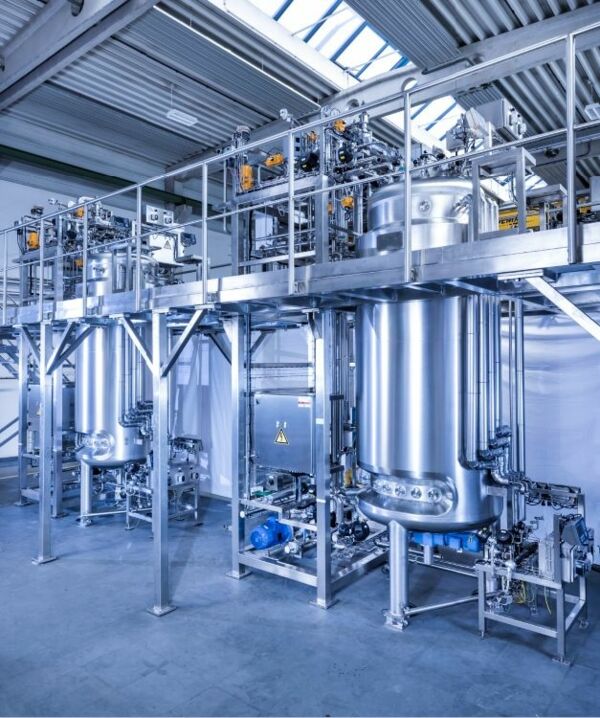 Process plant for emulsion production.